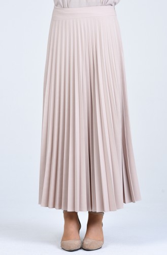 Piliseli Etek 0524-03 Vizon
