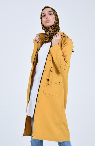 Mustard Trench Coats Models 6086-07
