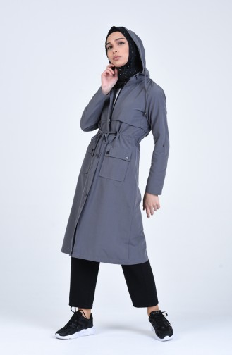Gray Trench Coats Models 6086-08