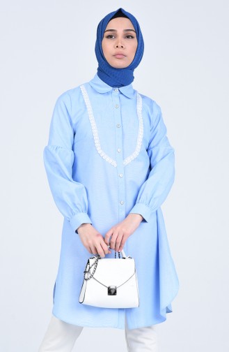 Fistolu Tunik 1052-01 Mavi