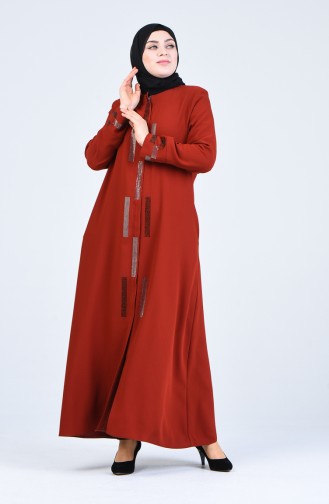 Abayas Couleur brique 8230-02