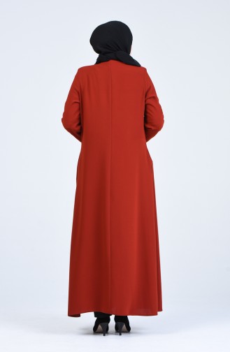 Abayas Couleur brique 8230-02