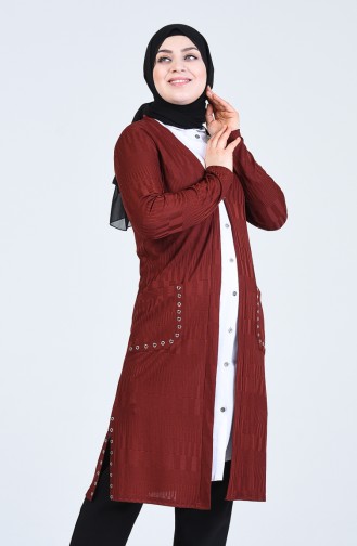 Brick Red Cardigans 4218-03