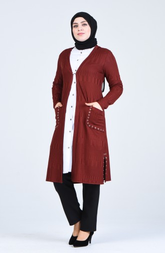 Gilets Couleur brique 4218-03