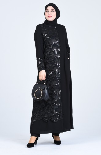 Schwarz Trenchcoat 8425-01