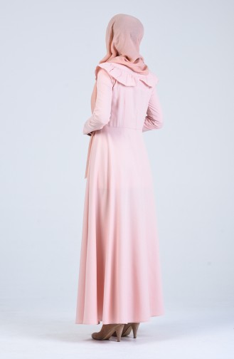 Powder Hijab Dress 7269-01