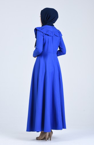 Saxe Hijab Dress 7269-03