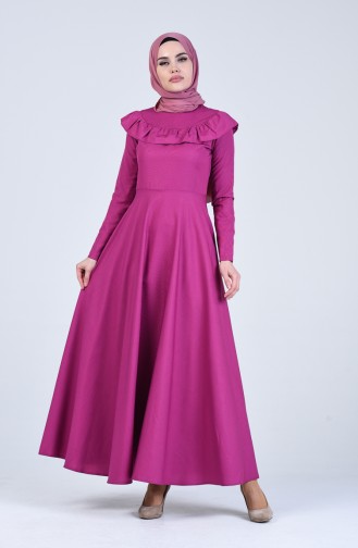 Fuchsia Hijab Kleider 7269-05