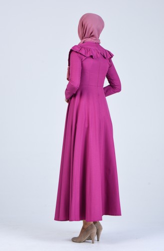 Fuchsia Hijab Kleider 7269-05