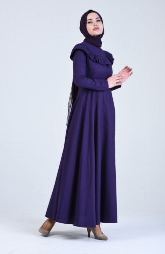 Lila Hijab Kleider 7269-08