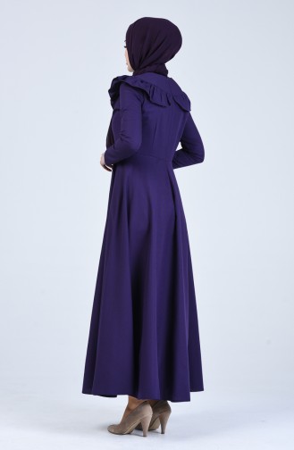 Lila Hijab Kleider 7269-08