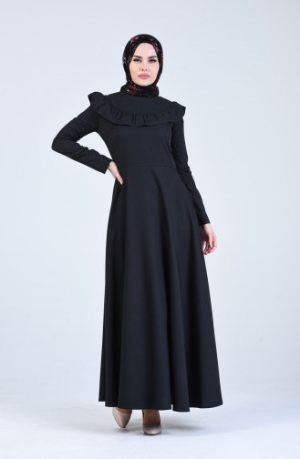 فستان أسود 7269-12