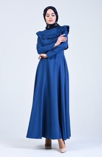 Indigo Hijab Kleider 7269-13