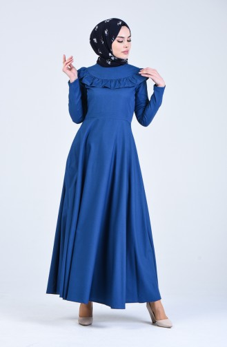 Indigo Hijab Dress 7269-13