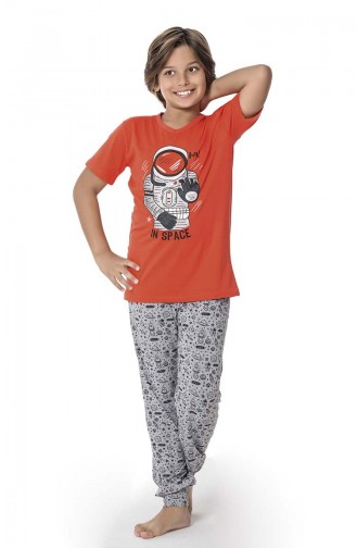 Erkek Çocuk Pijama Takım 1425 Mercan