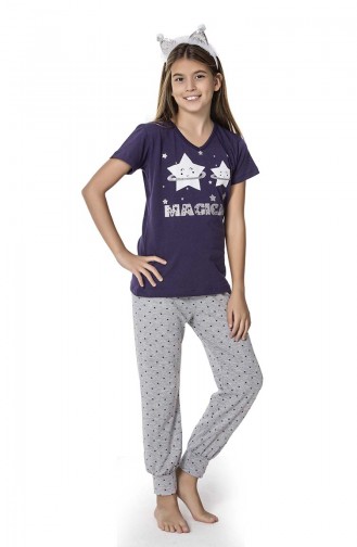 Navy Blue Children`s Pajamas 2670