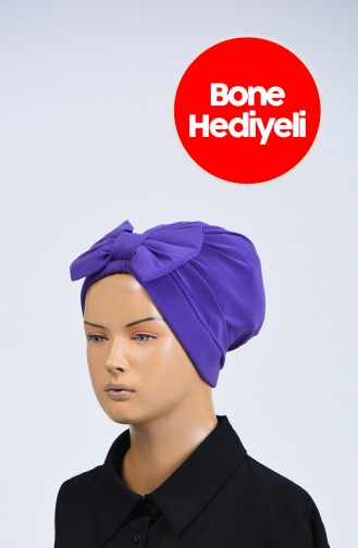 Bonnet mit Rüschenbonnet Geschenk 110-05 Hell Lila 1110-05