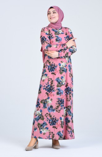 Powder Hijab Dress 8869-03