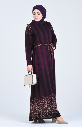 Robe Hijab Plum 4805B-03
