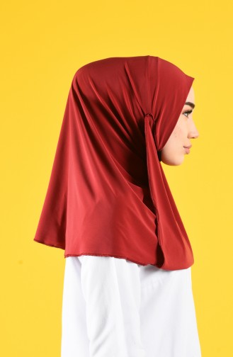 Sefamerve Hijab Gesichtsabdeckung 1100-07 Weinrot 1100-07