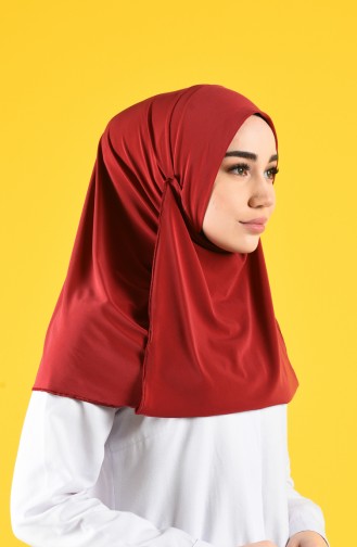 Sefamerve Hijab Gesichtsabdeckung 1100-07 Weinrot 1100-07