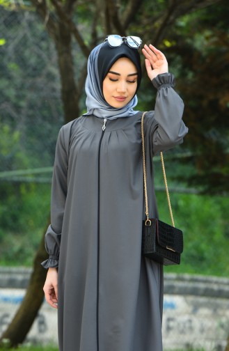 Gray Abaya 2140-01