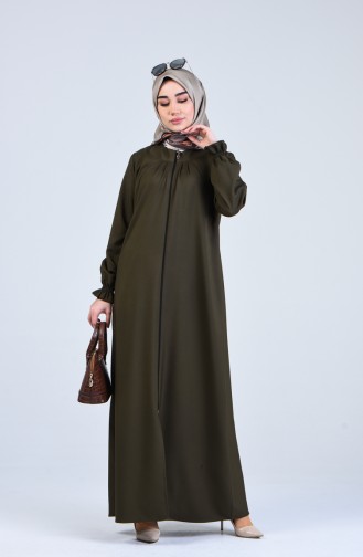 Abaya mit Reissverschluss 2140-04 Khaki 2140-04