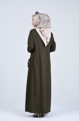 Abaya mit Reissverschluss 2140-04 Khaki 2140-04