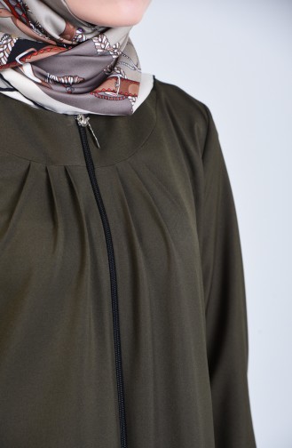 Abaya mit Reissverschluss 2140-04 Khaki 2140-04