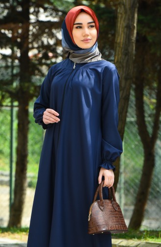 Abaya mit Reissverschluss 2140-05 Dunkelblau 2140-05