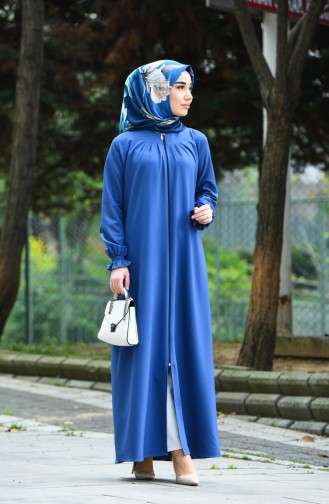 Abaya a Fermeture 2140-06 İndigo 2140-06