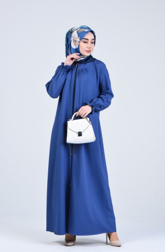 Abaya a Fermeture 2140-06 İndigo 2140-06