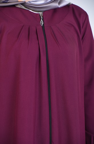 Abaya mit Reissverschluss 2140-07 Zwetschge 2140-07