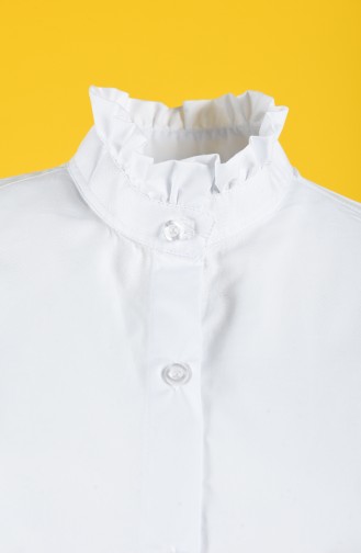 Gömlek Yaka 7841-01 Beyaz
