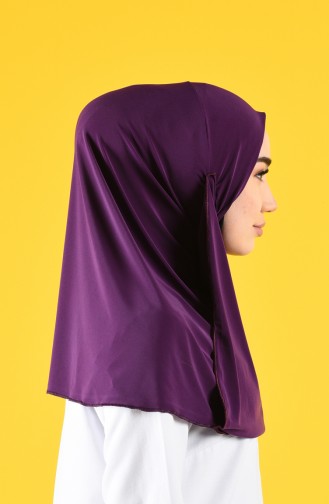 Sefamerve Hijab Gesichtsabdeckung 1100-09 Lila 1100-09