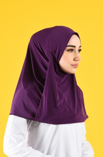 Sefamerve Hijab Gesichtsabdeckung 1100-09 Lila 1100-09