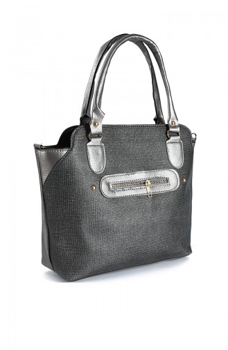 Silver Gray Shoulder Bag 231GU
