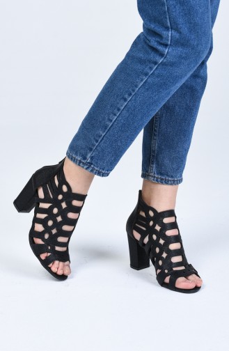 Chaussures a Talons Noir 0004-01