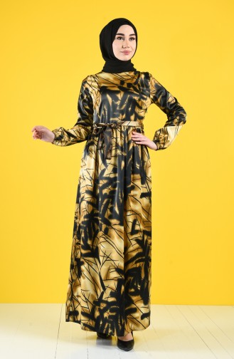 Robe Hijab Moutarde 2119-01
