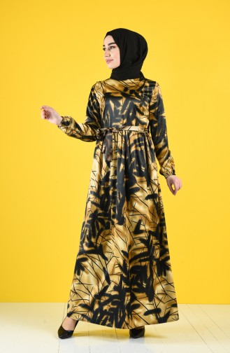Robe Hijab Moutarde 2119-01