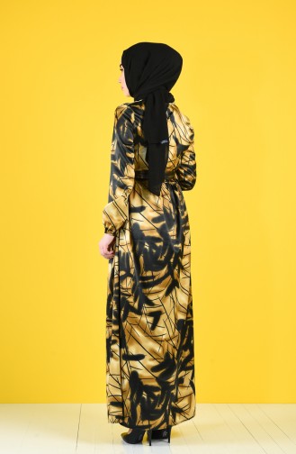Senf Hijab Kleider 2119-01