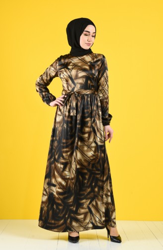 Robe Hijab Couleur Brun 2119-03
