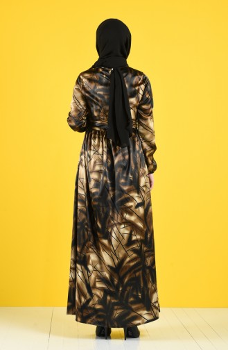 Braun Hijab Kleider 2119-03