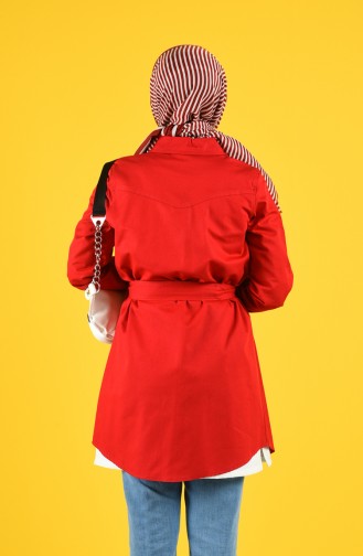 Red Trench Coats Models 8223-05