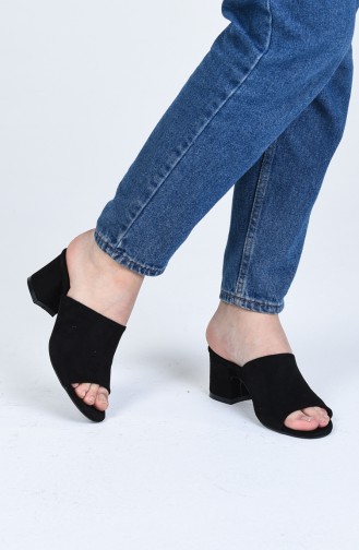 Black Summer slippers 9103-02
