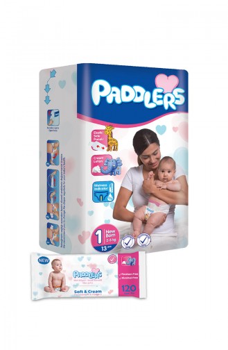 Paddlers New Born  Wet Wipes Testpaket  1201