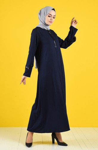 Navy Blue Abaya 1063-02