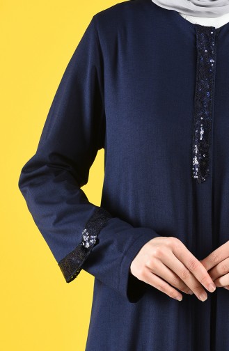 Navy Blue Abaya 1063-02