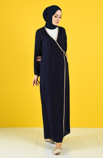 Navy Blue Prayer Dress 0616-02