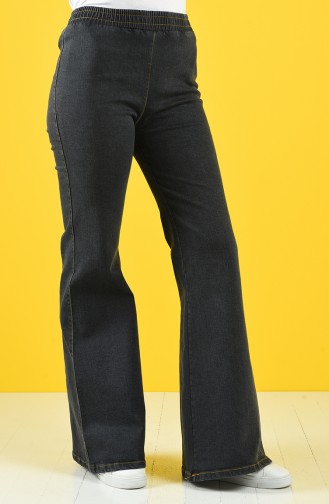 İspanyol Paça Kot Pantolon 1465PNT-01 Gri